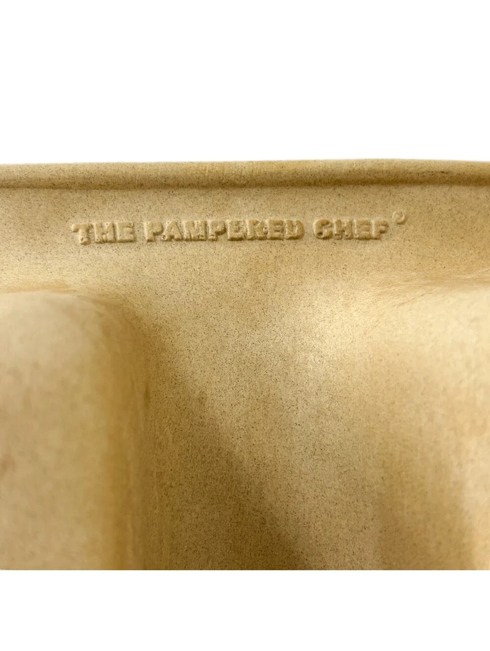 Pampered Chef 1418 Stoneware 4 Mini Loaf Pan 15X8 Family Heritage Baking Stone